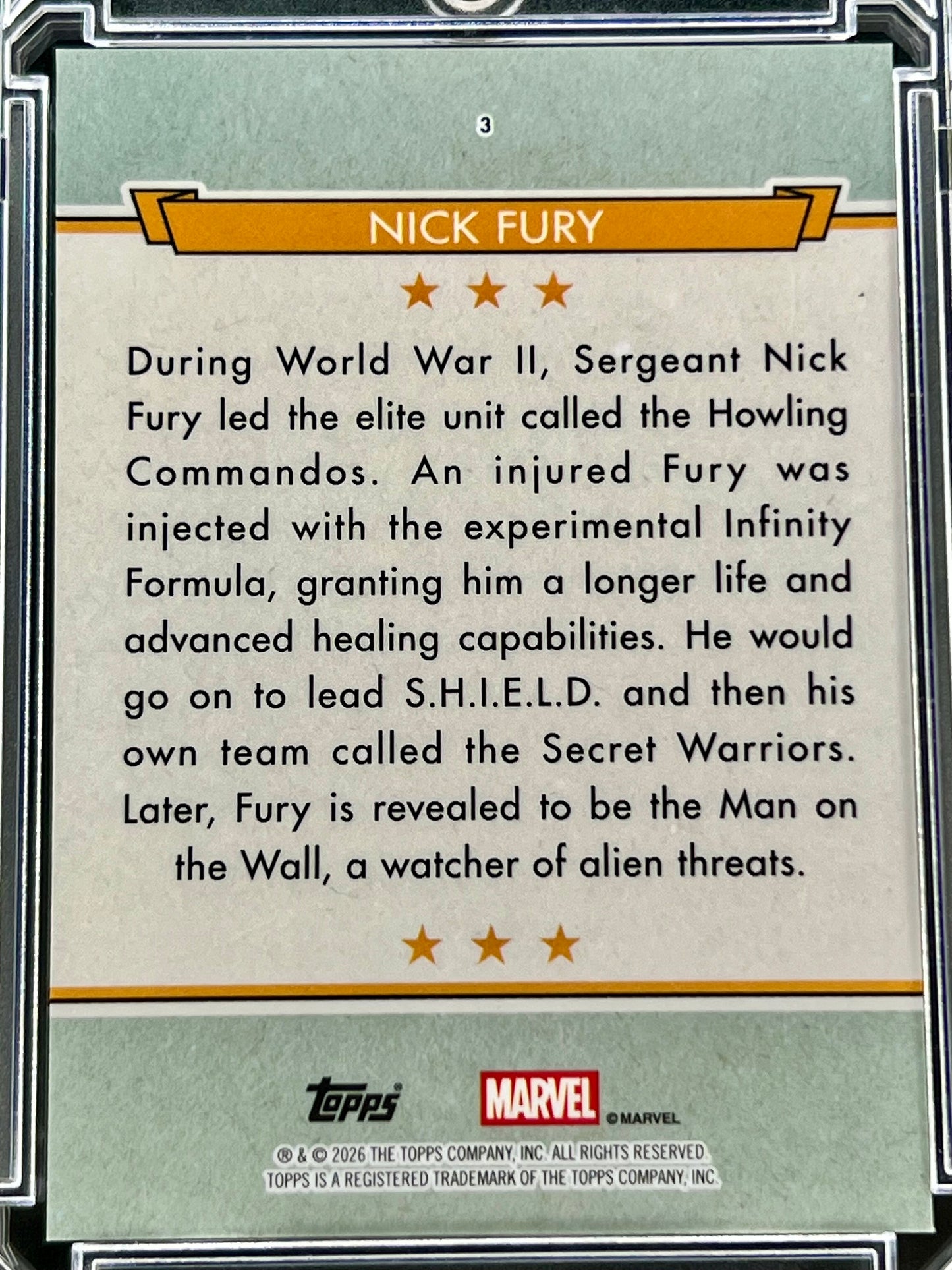 Nick Fury - #23/25